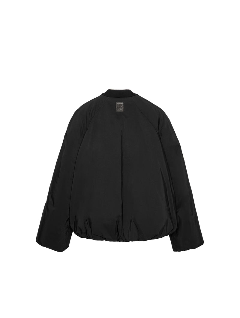Padded bomber jacket in technical cotton