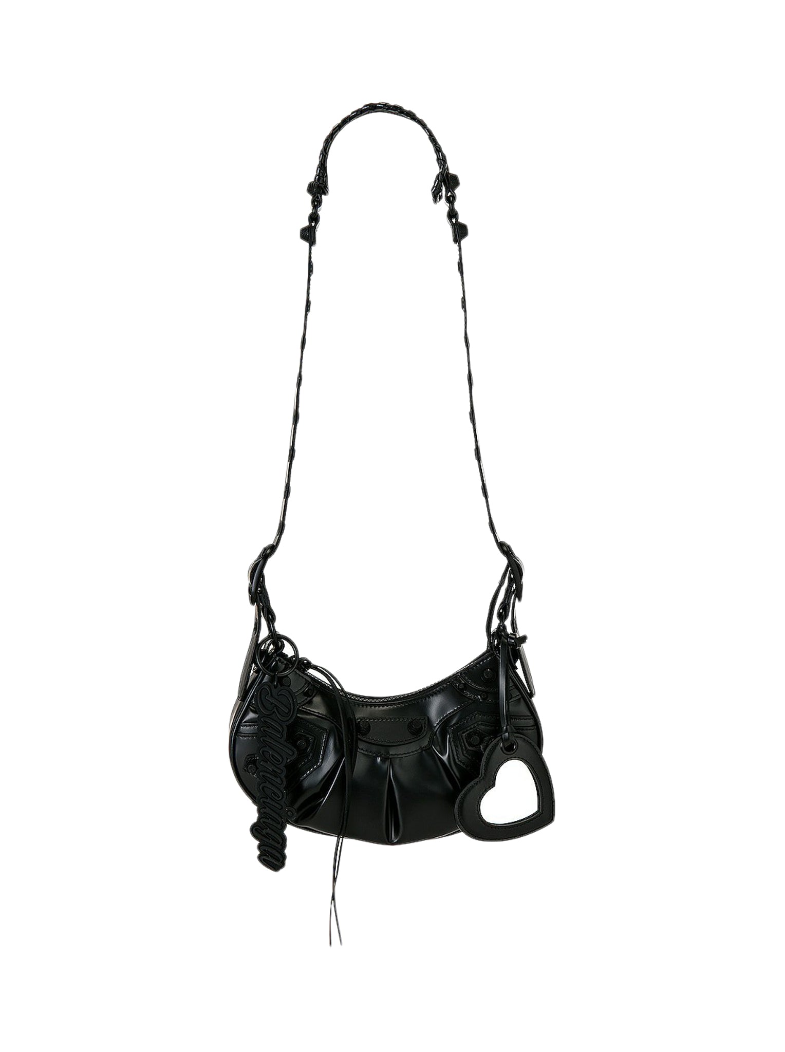 LE CAGOLE XS SHOULDER BAG IN LATEX NAPPA