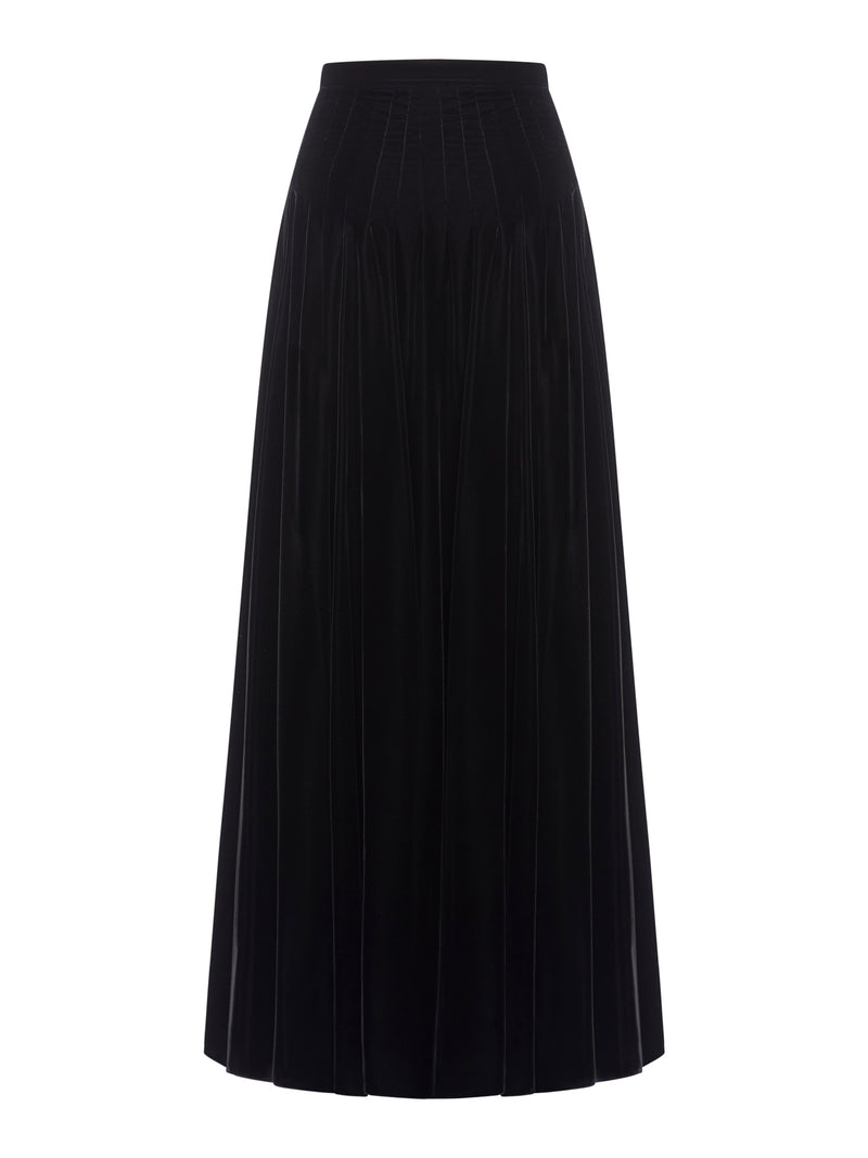 LONG FLARED SKIRT
