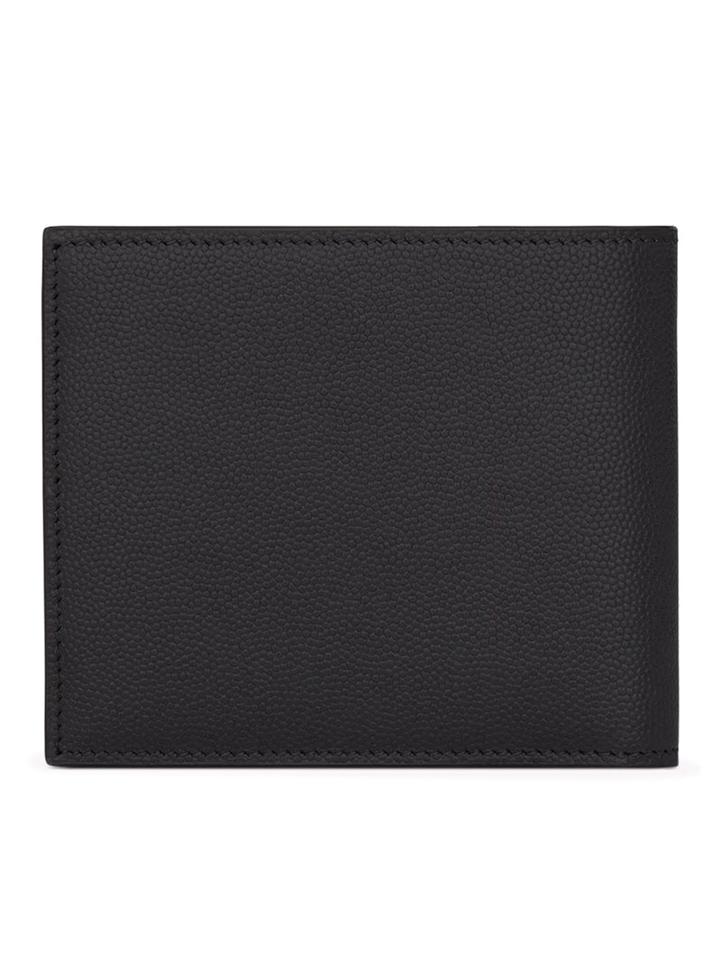 SAINT LAURENT PARIS EAST/WEST TEXTURED LEATHER WALLET