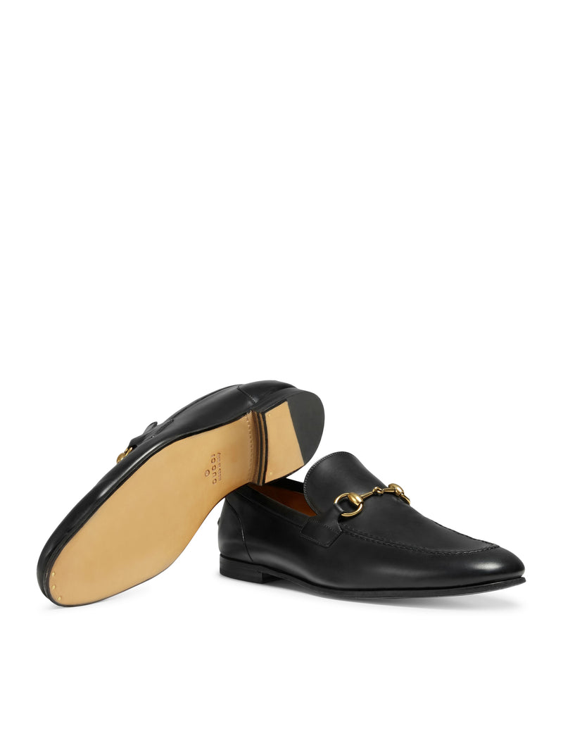 GUCCI JORDAAN MEN`S LEATHER LOAFER