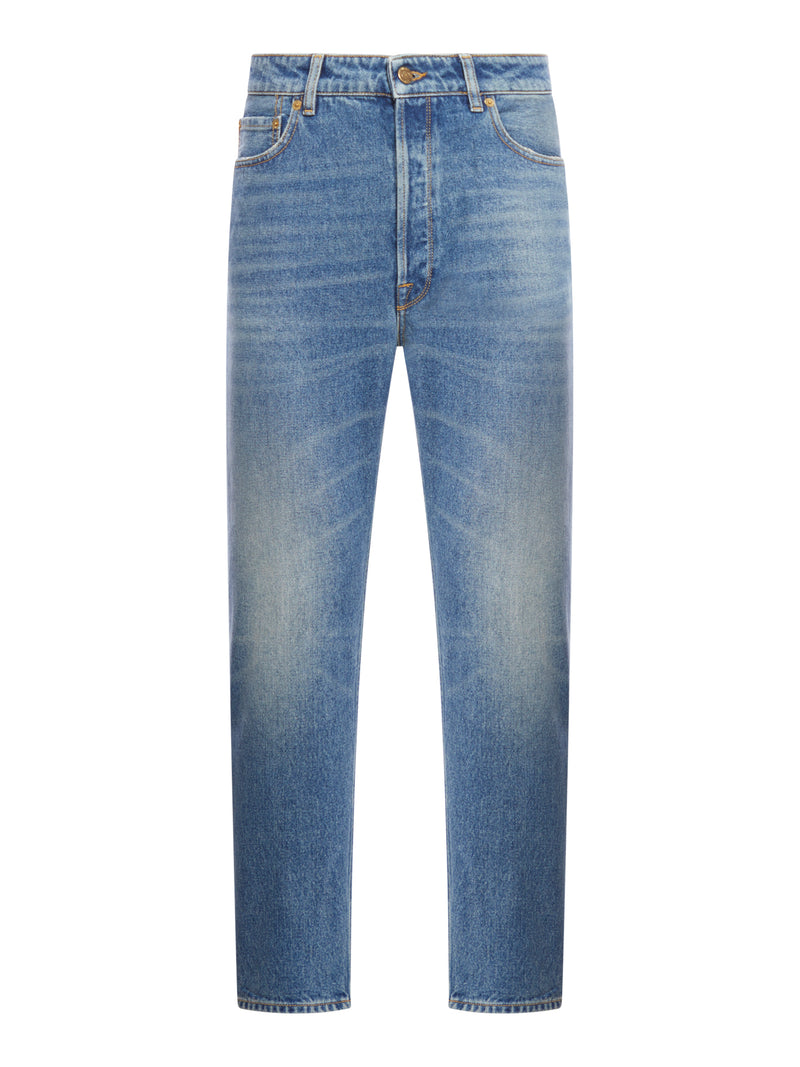 Straight low-rise jeans