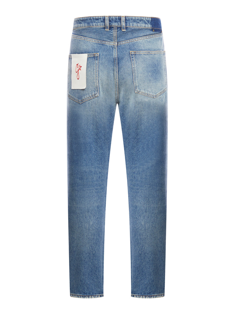 Straight low-rise jeans