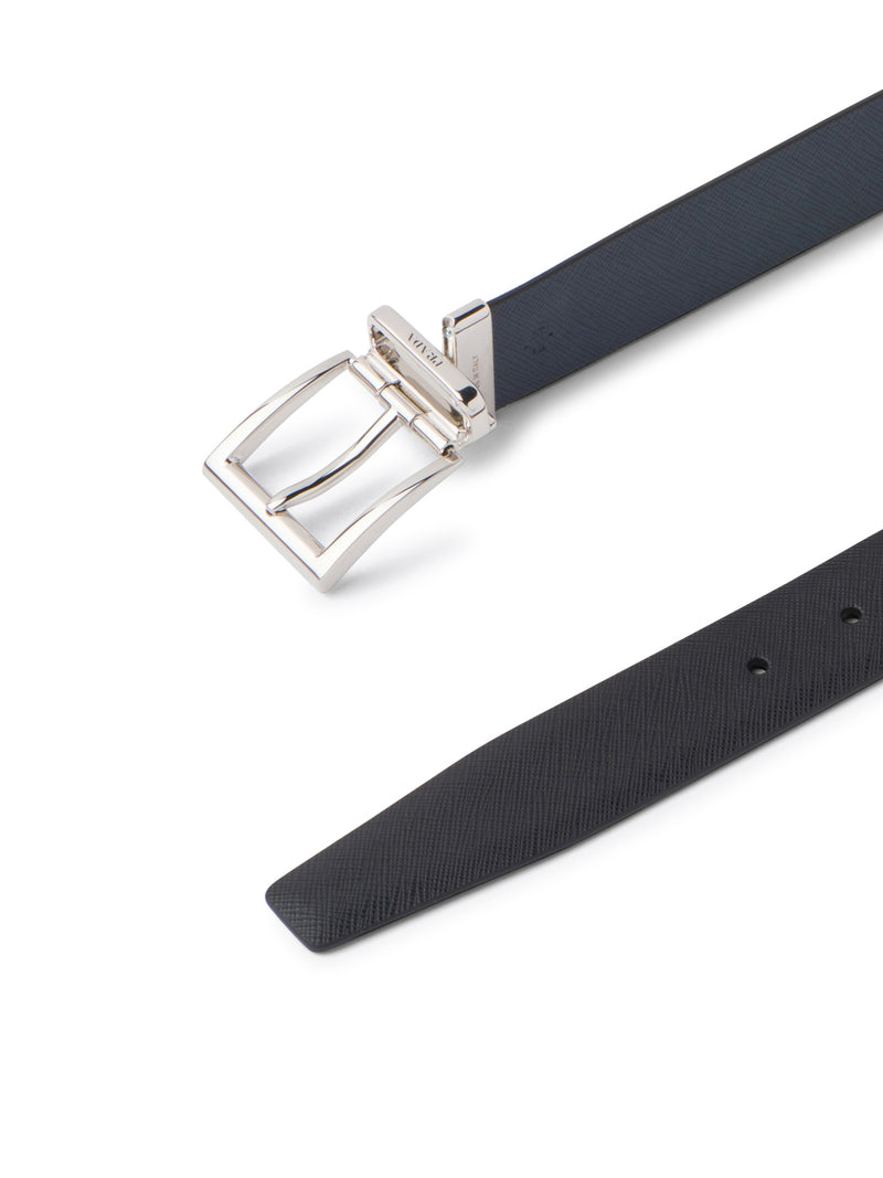 REVERSIBLE SAFFIANO LEATHER BELT