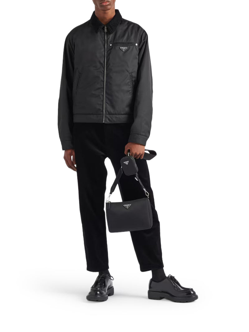 RE-NYLON AND SAFFIANO SHOULDER BAG