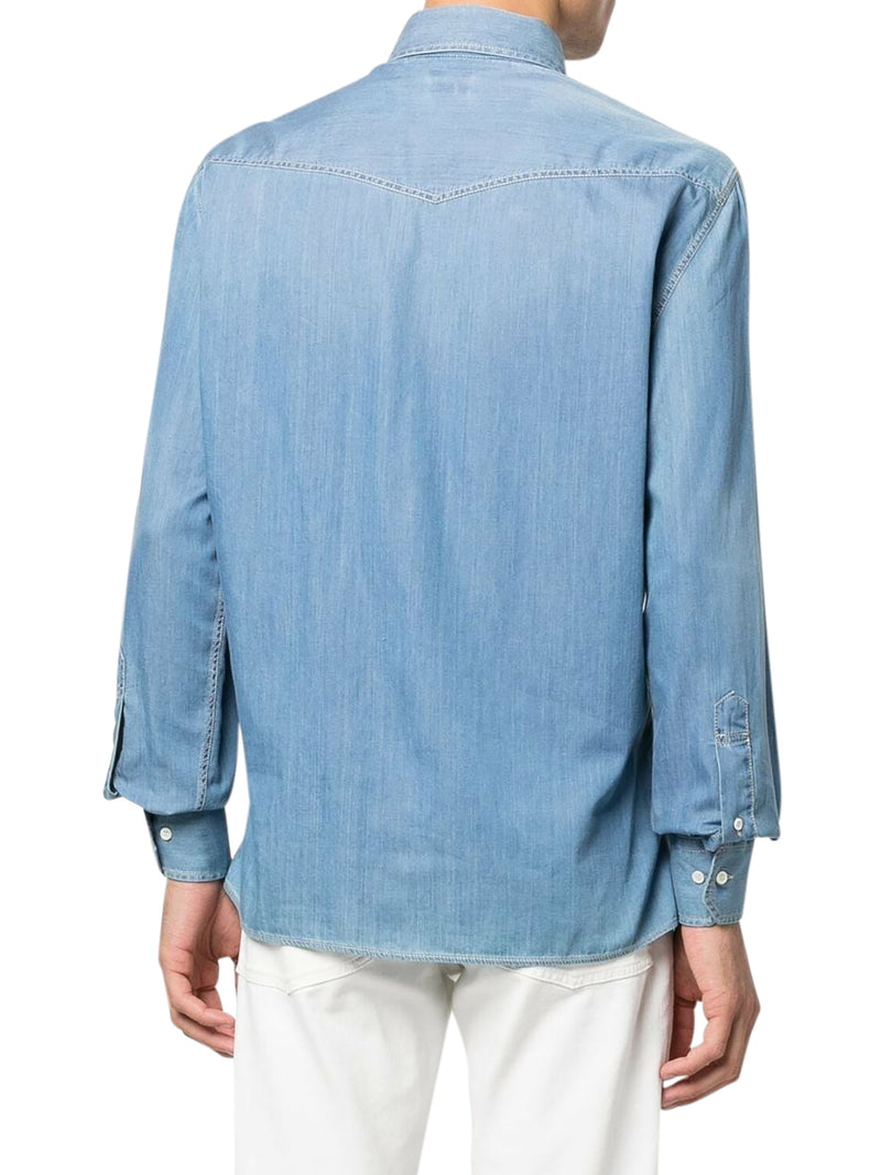 LONG-SLEEVED DENIM SHIRT