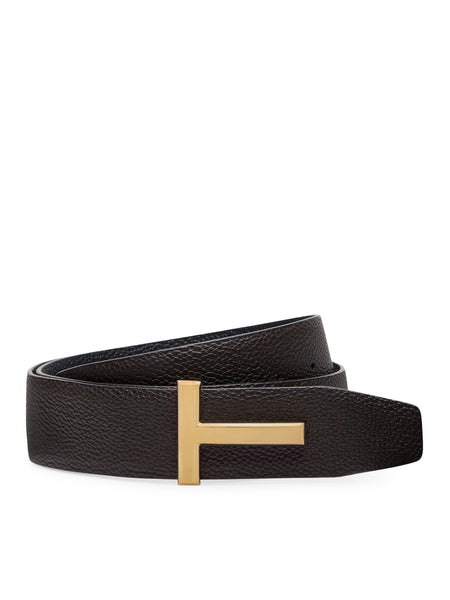 RIDGE T REVERSIBLE BELT IN HAMMERED LEATHER