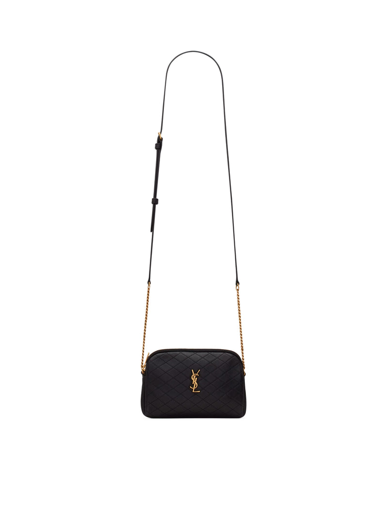 CLUTCH WITH ZIP GABY IN QUILTED LAMBSKIN