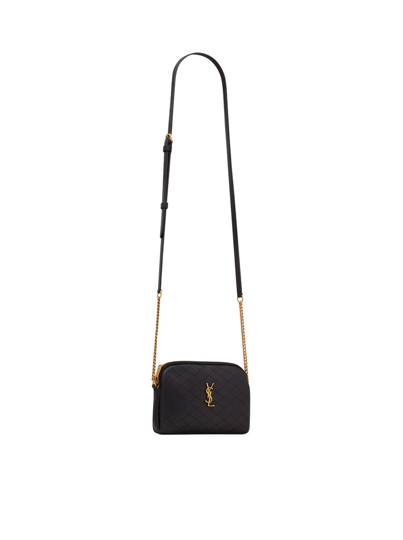 CLUTCH WITH ZIP GABY IN QUILTED LAMBSKIN