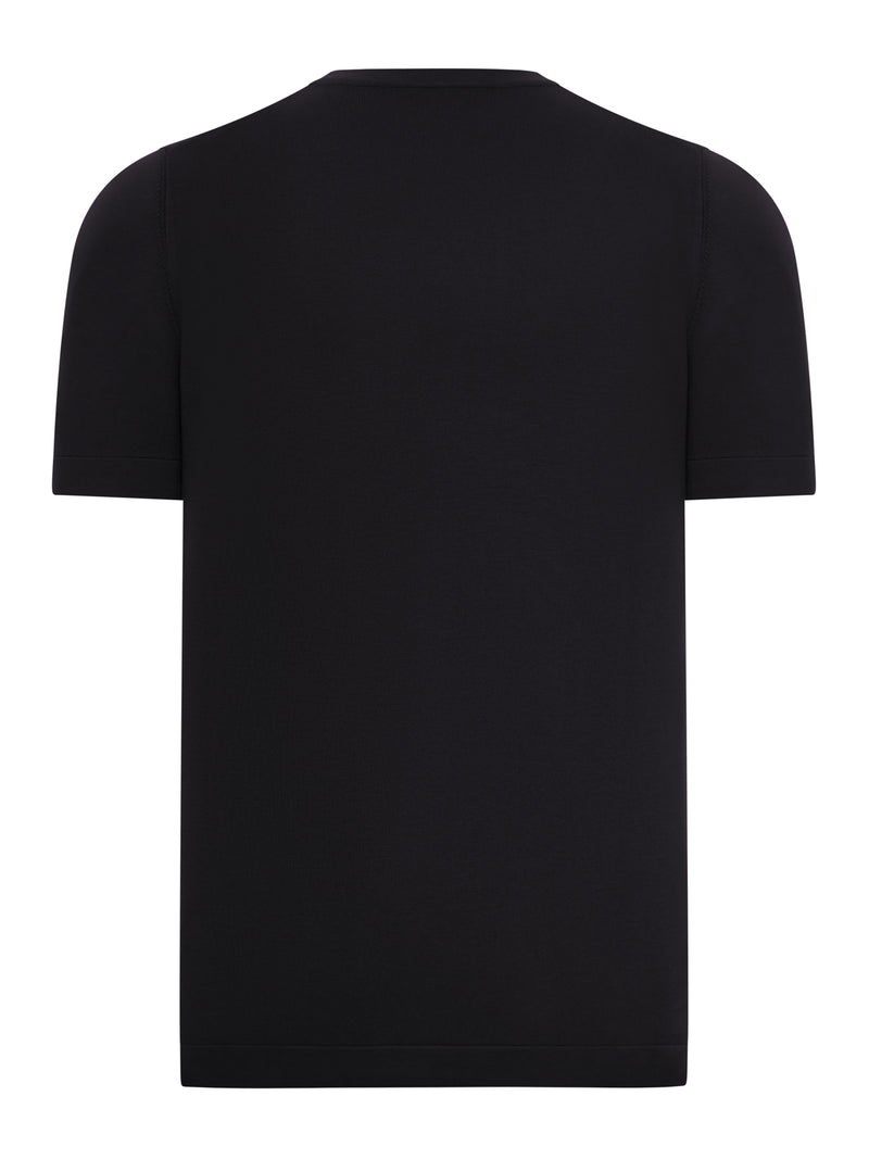 SHORT-SLEEVED COTTON KNITTED T-SHIRT