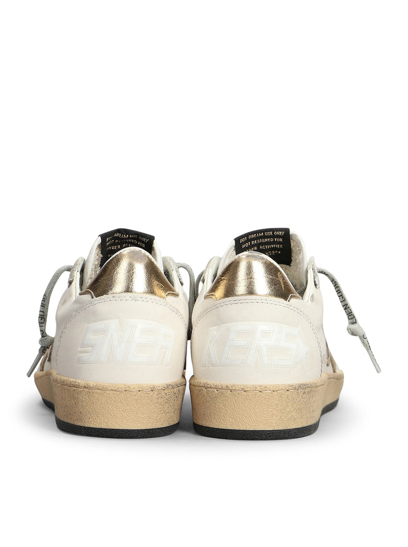 BALL-STAR SNEAKERS WITH GOLDEN STAR AND TAB ON THE HEEL