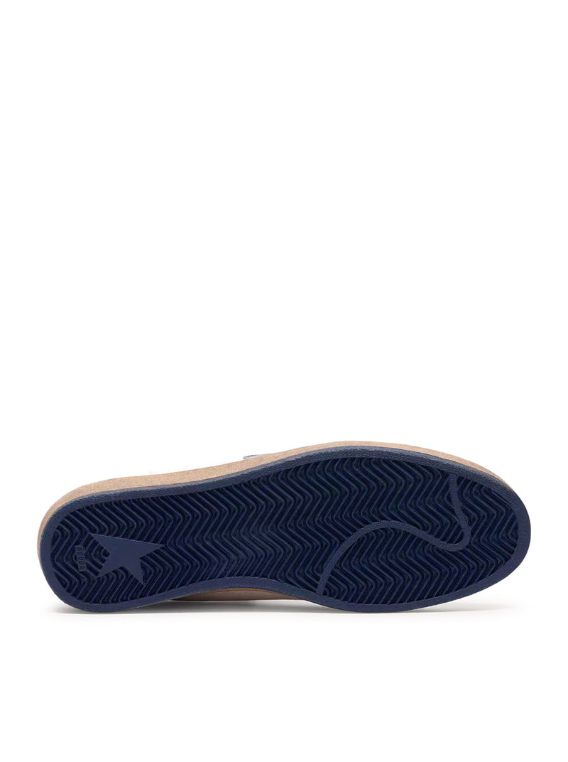 BALL-STAR WISHES IN WHITE NAPPA WITH BLUE STAR AND HEEL