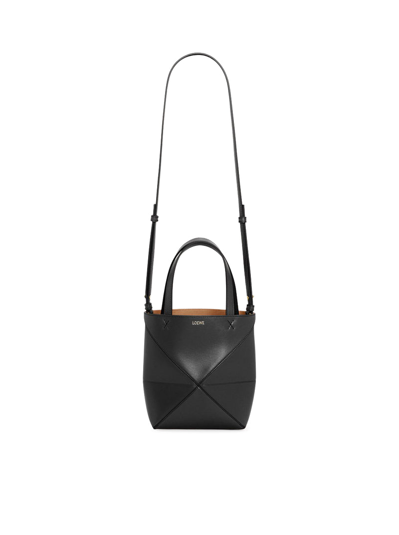 PUZZLE FOLD TOTE BAG IN POLISHED CALFSKIN