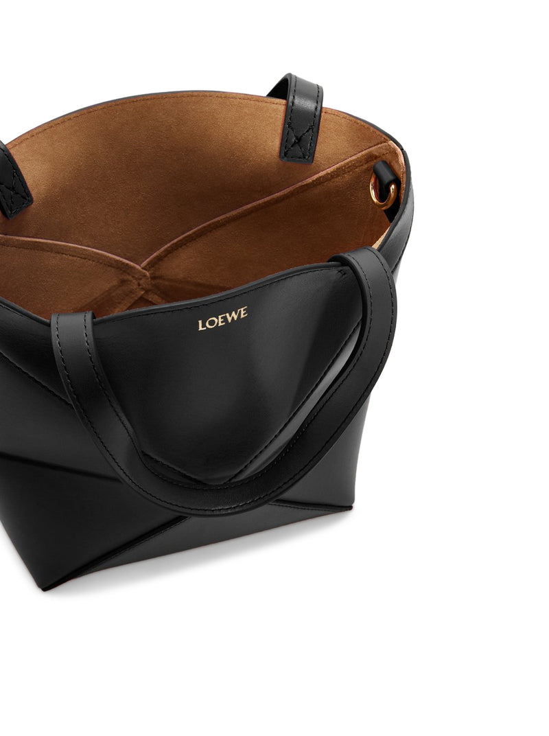 PUZZLE FOLD TOTE BAG IN POLISHED CALFSKIN