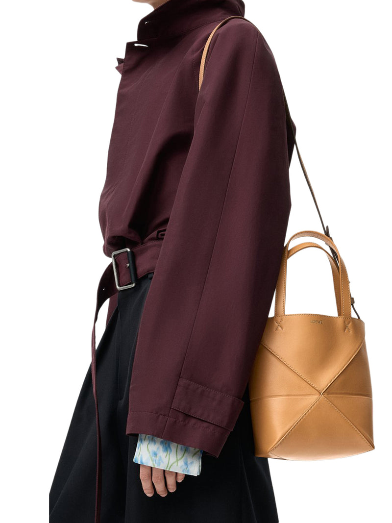 PUZZLE FOLD TOTE BAG IN POLISHED CALFSKIN