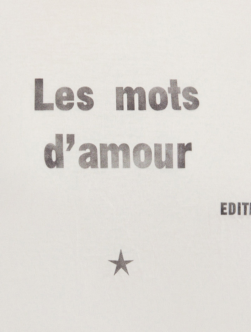T-SHIRT “LES MOTS D`AMOUR”