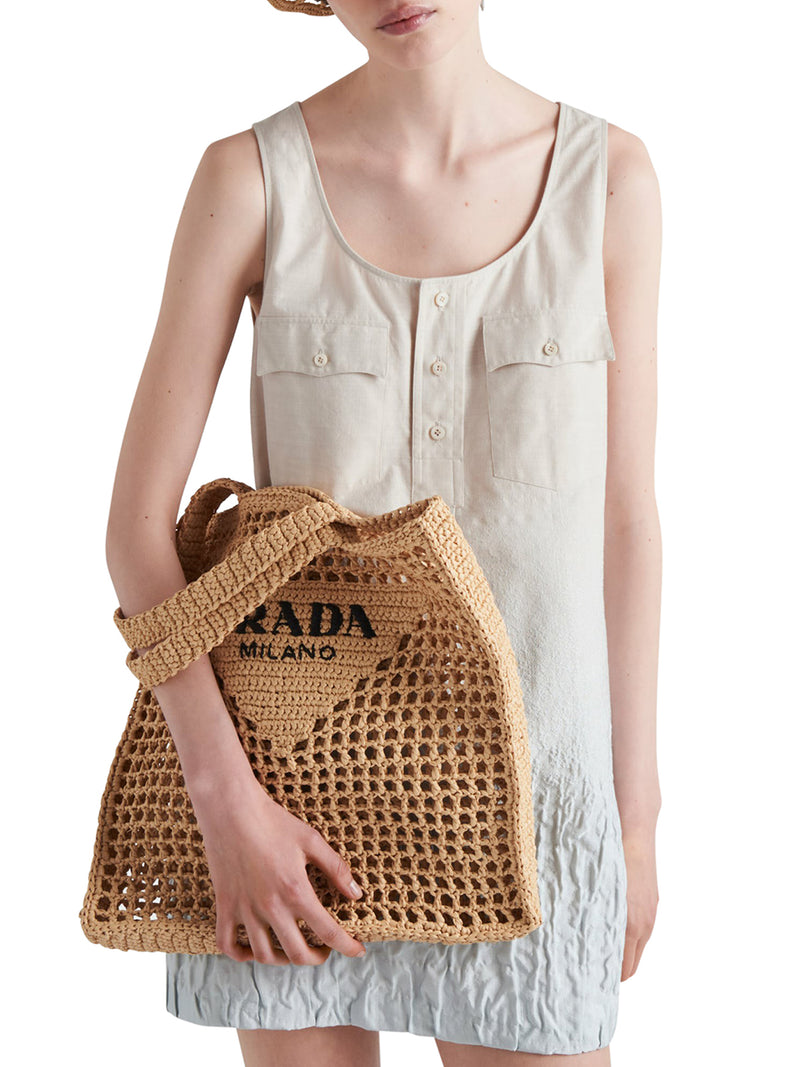 Woven fabric shopping bag