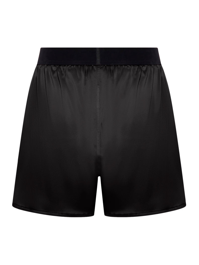 SHORTS IN STRETCH SILK SATIN