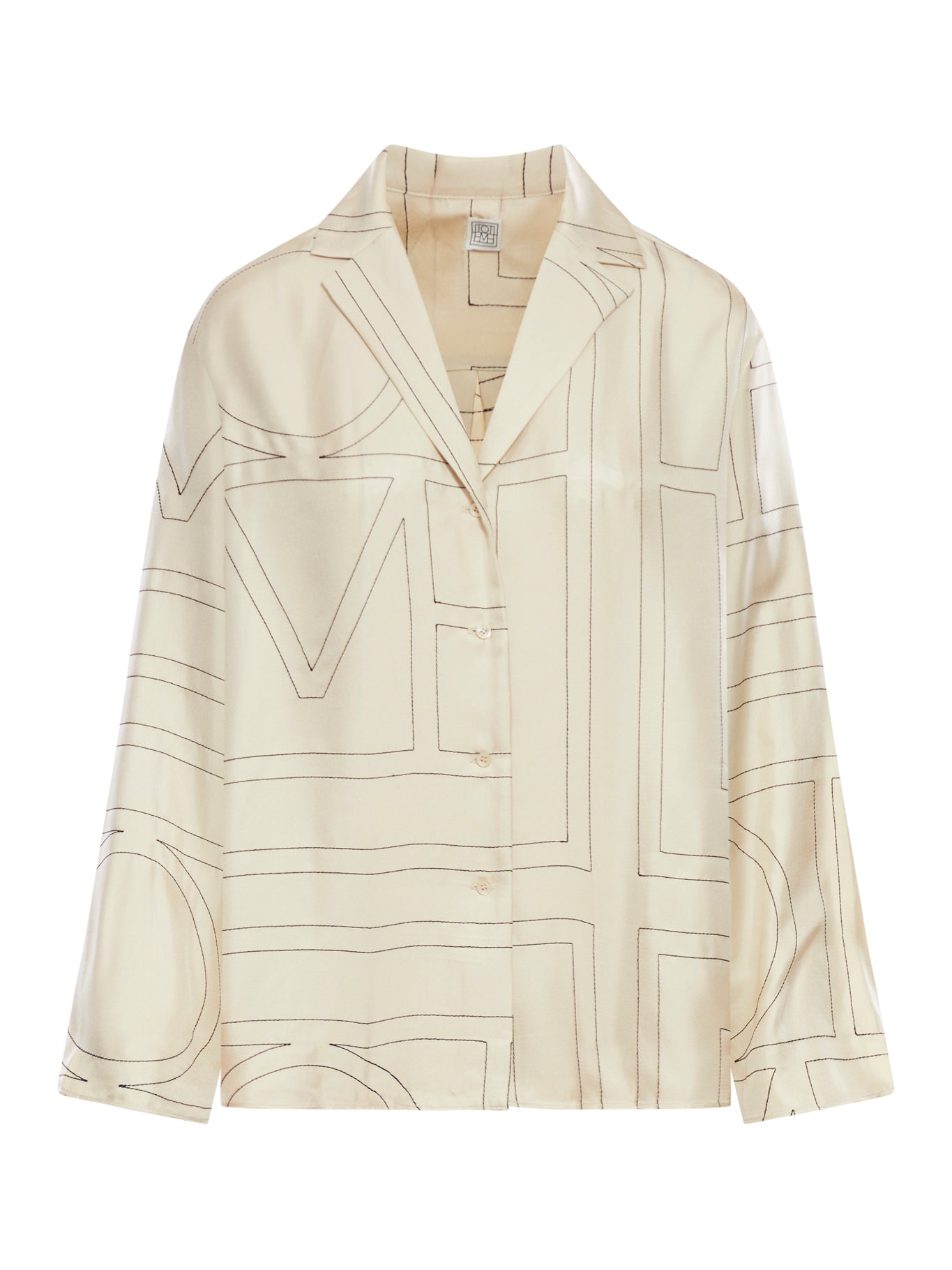 SILK SHIRT WITH MONOGRAM