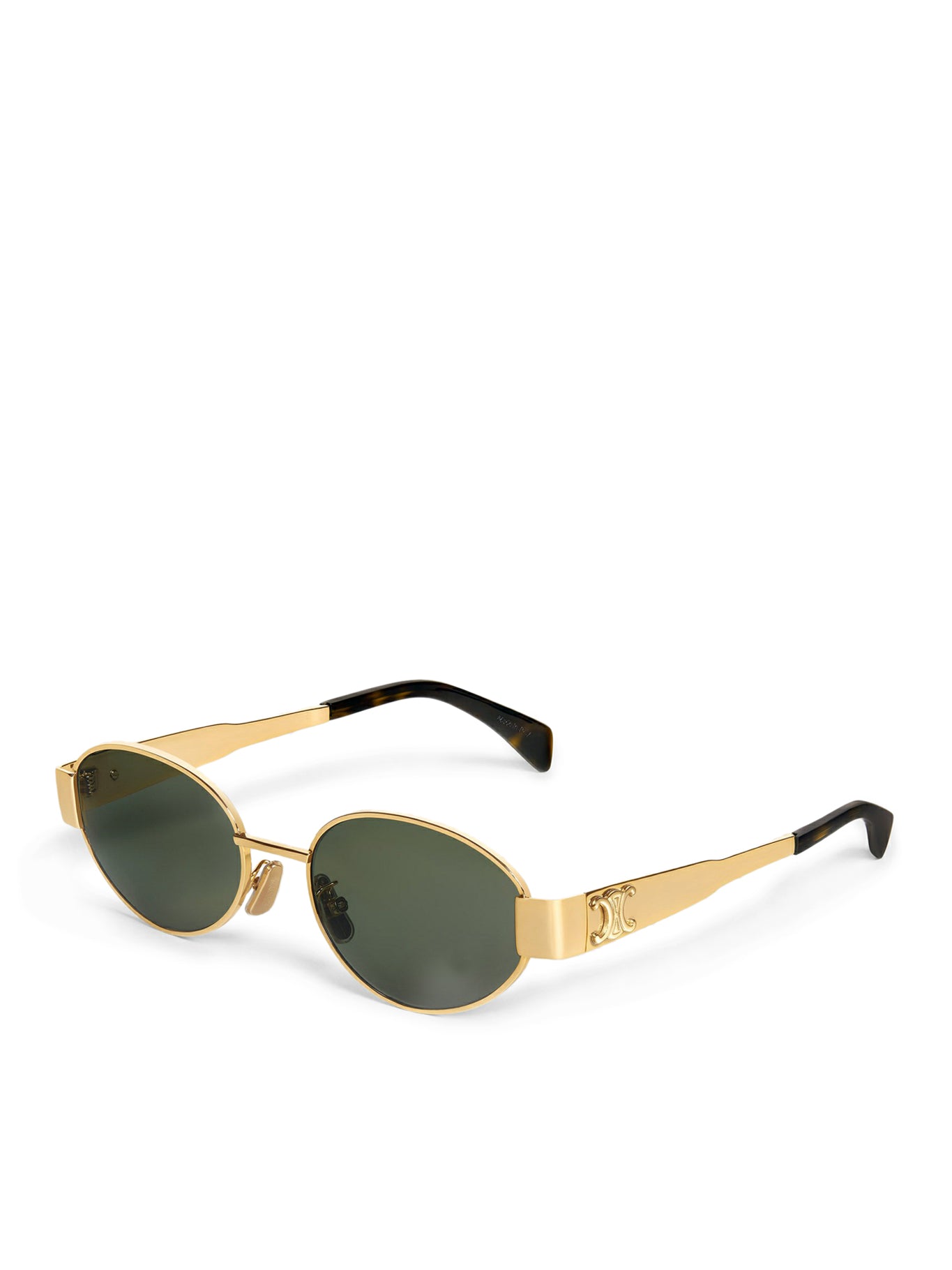 TRIOMPHE METAL 01 SUNGLASSES IN GOLD / GREEN METAL