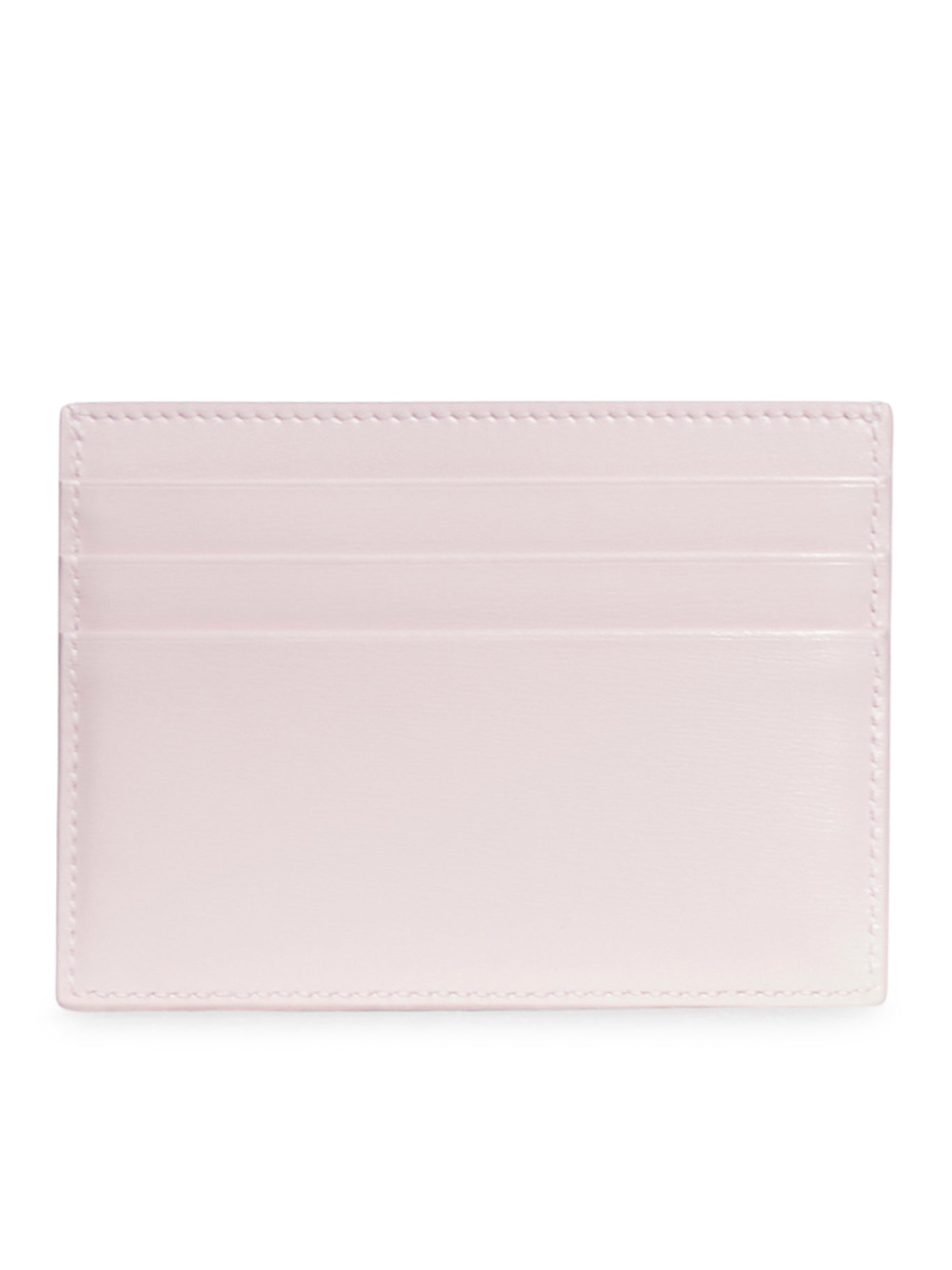 TRIOMPHE CARD HOLDER IN PASTEL PINK POLISHED CALF LEATHER