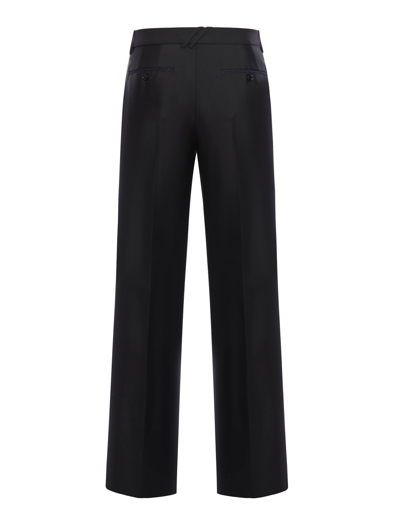 Tailored trousers in wool and silk