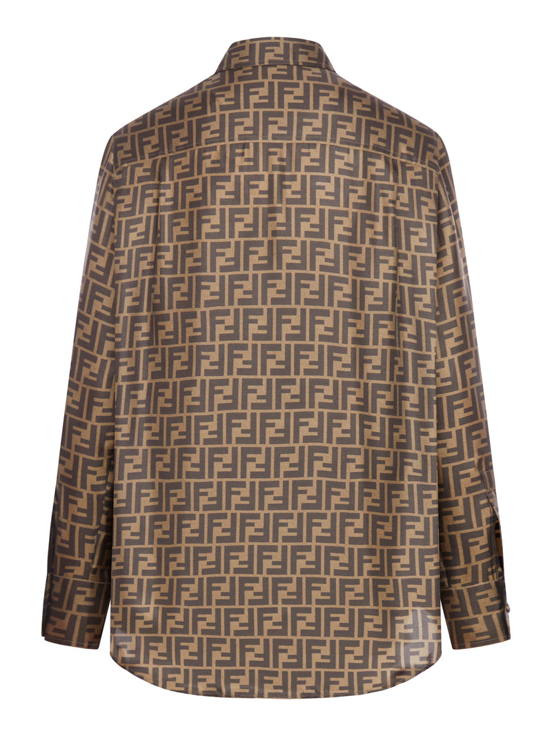 FF BROWN SILK SHIRT
