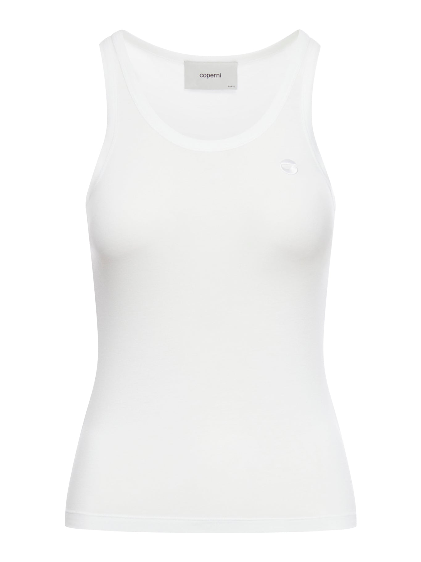 JERSEY TANK TOP WITH EMBROIDERED LOGO