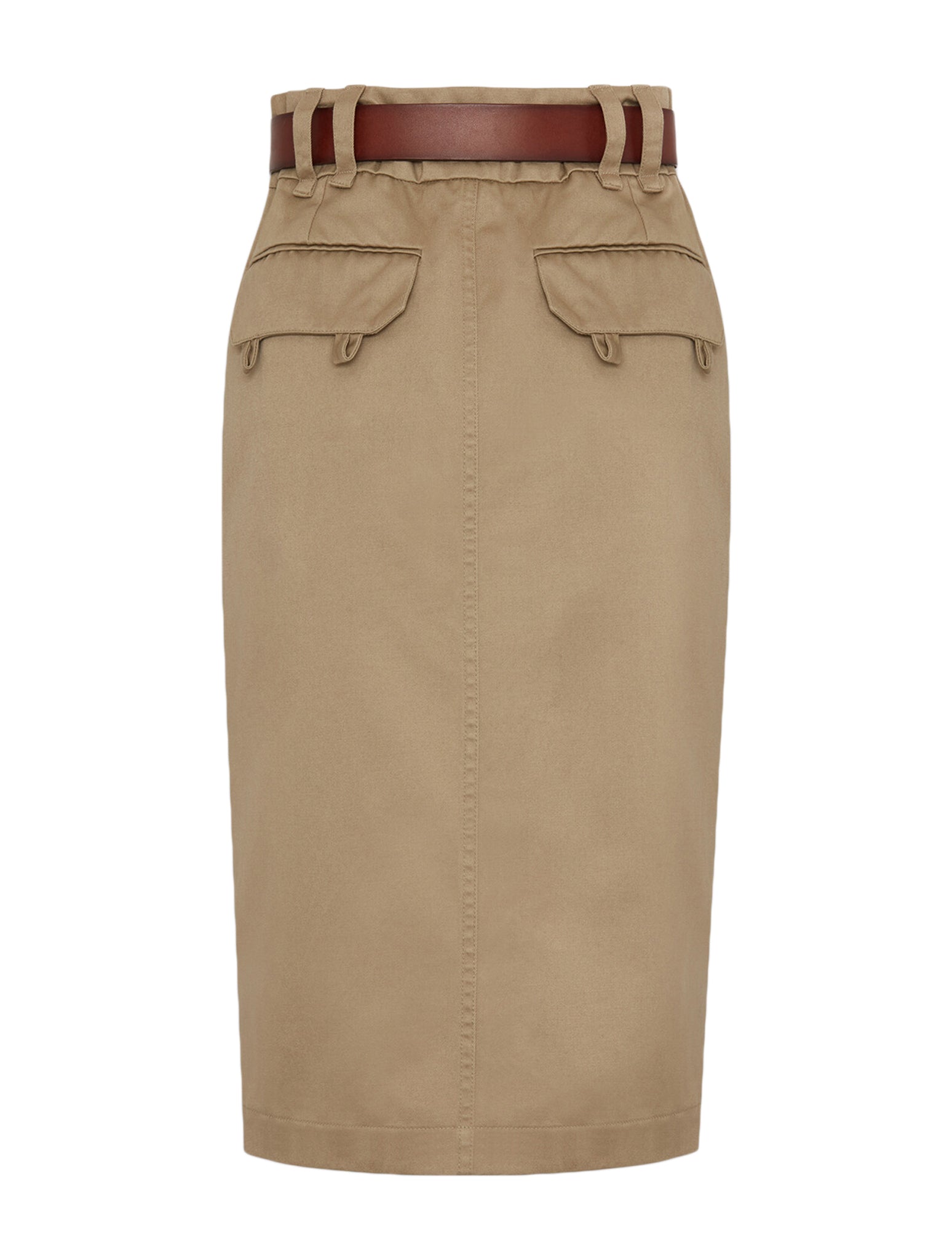 PENCIL SKIRT IN COTTON GABARDINE