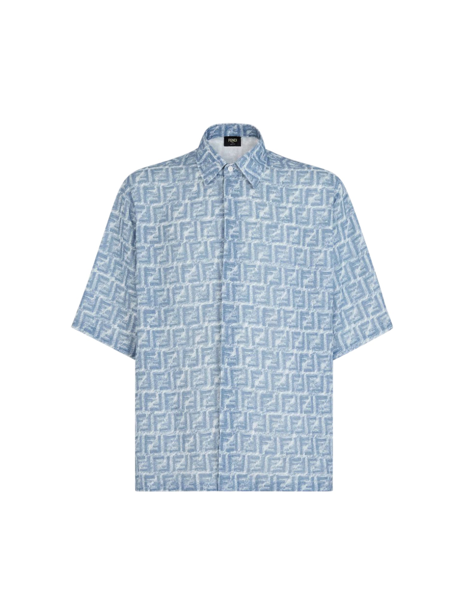 Blue FF linen shirt