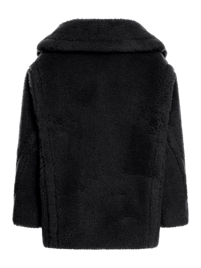 Teddy Bear Icon Coat short in alpaca and wool