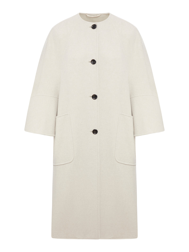 Cashmere cardigan coat