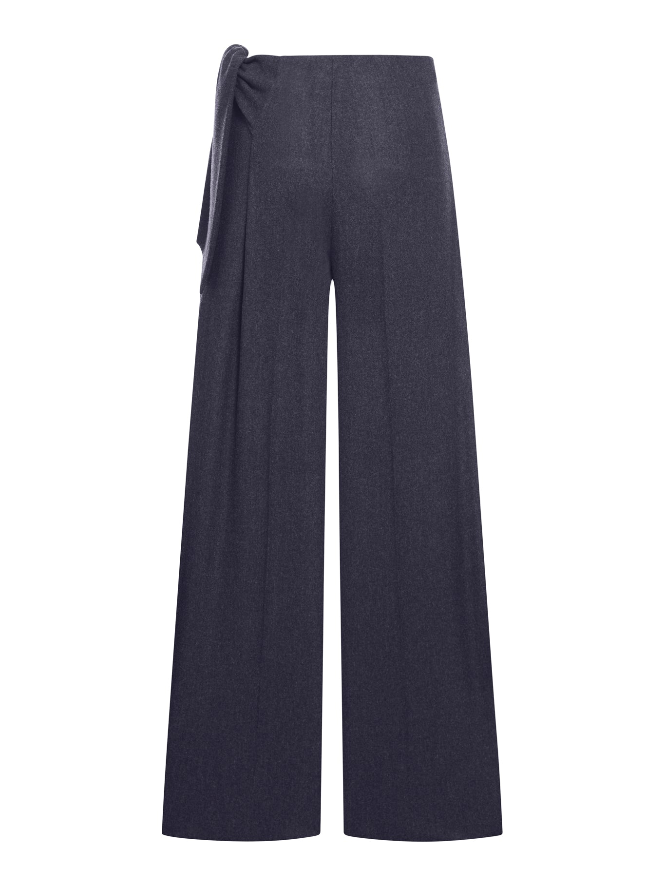 WOOL TROUSERS WITH BOW