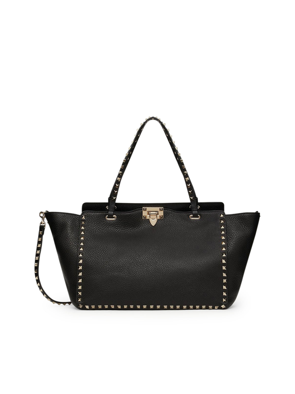 MEDIUM ROCKSTUD BAG IN GRAINED CALFSKIN