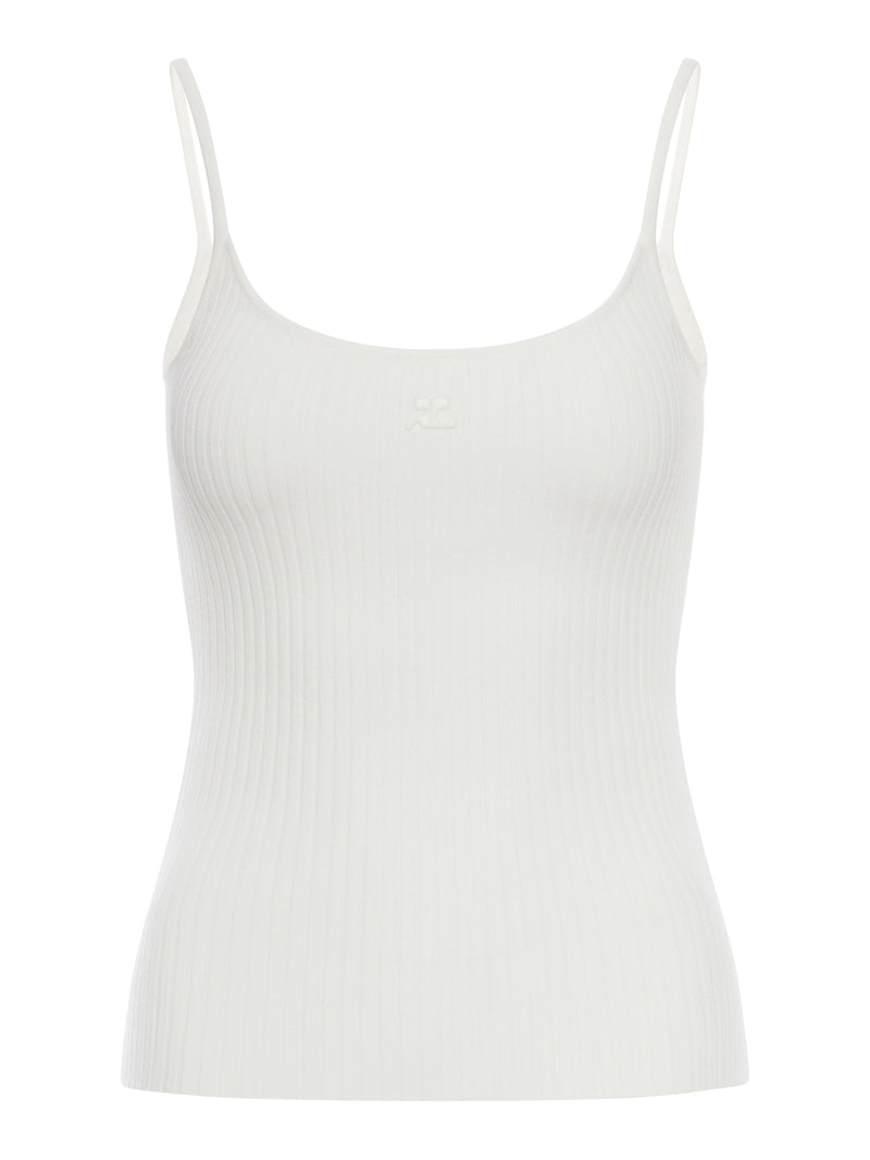REEDITION RIB KNIT TANK TOP