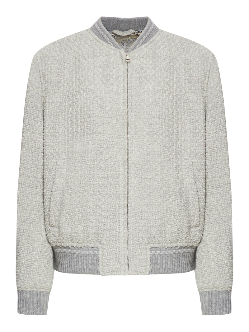 Wool bomber jacket