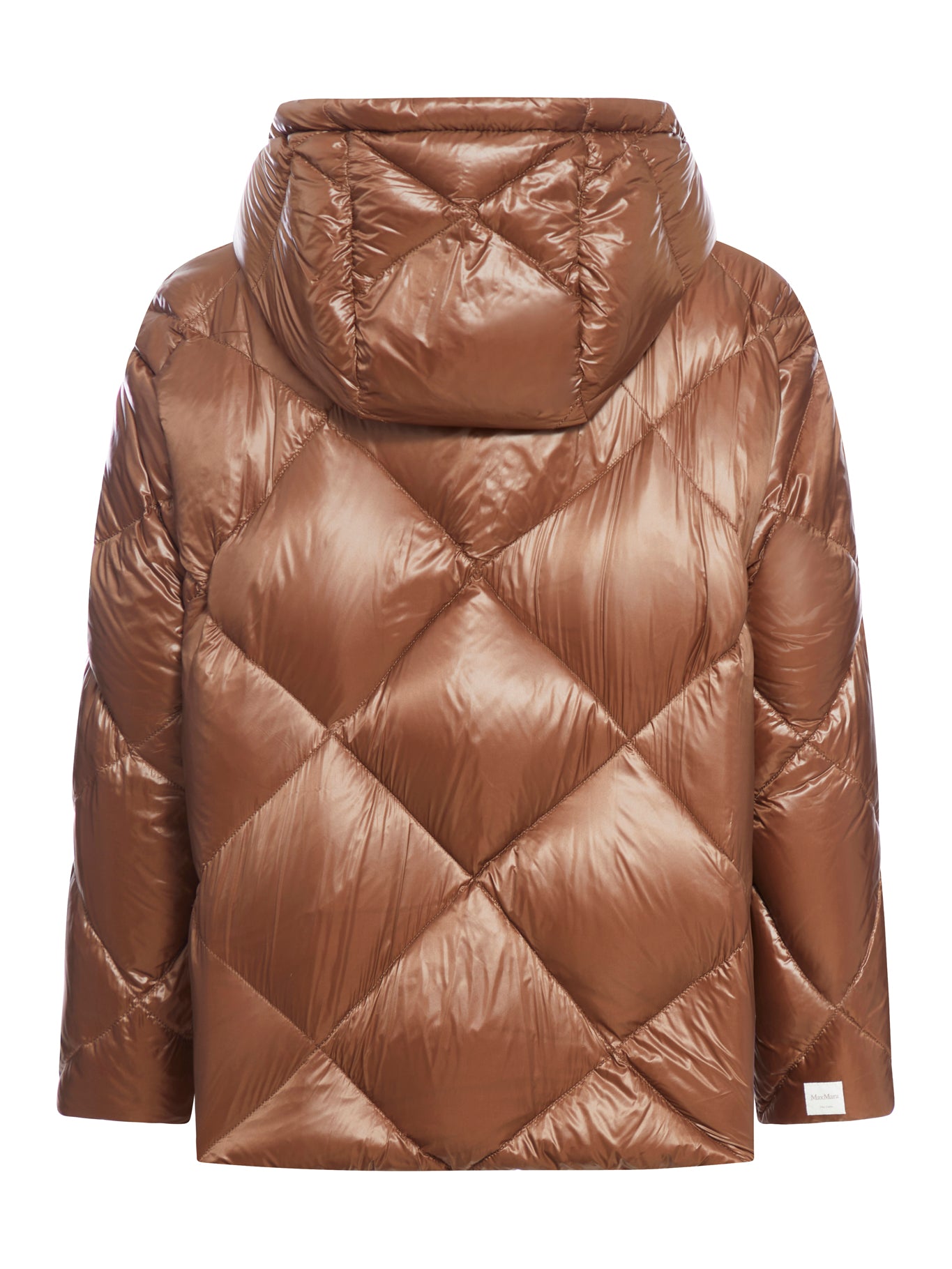 Down jacket in anti-drop technical canvas