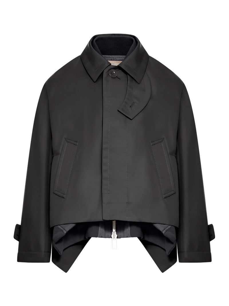 COTTON GABARDINE & NYLON TWILL BLOUSON