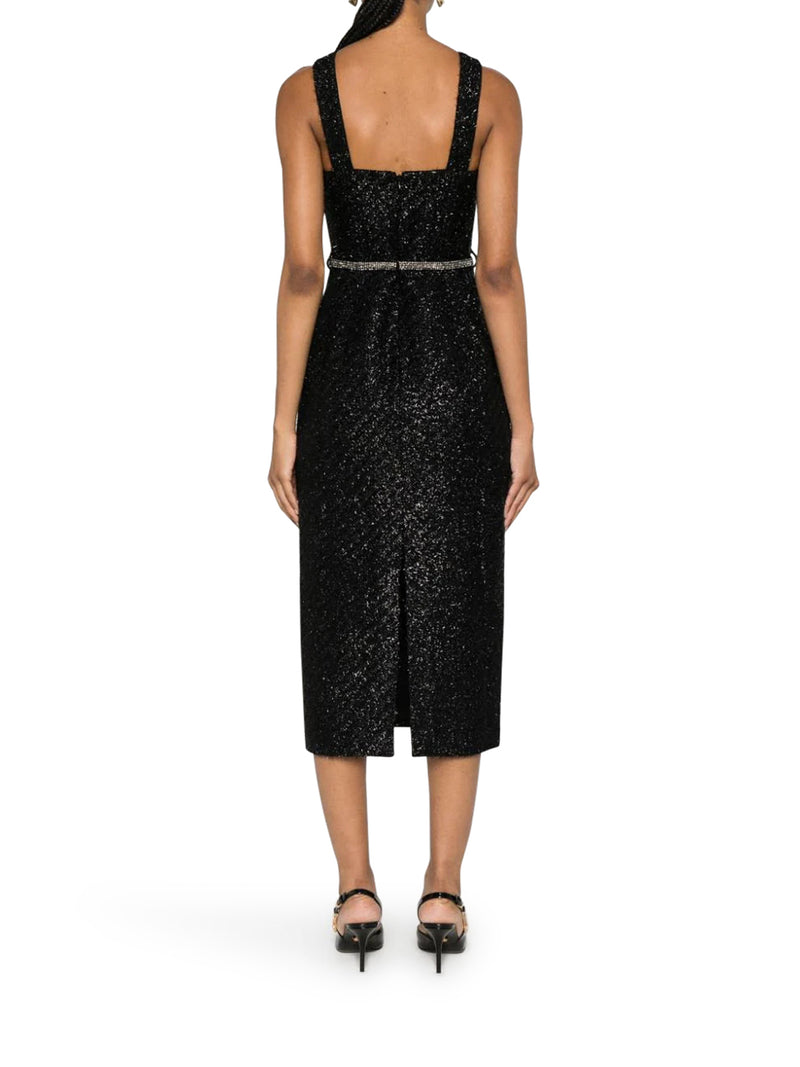 Tinsel boucle midi dress