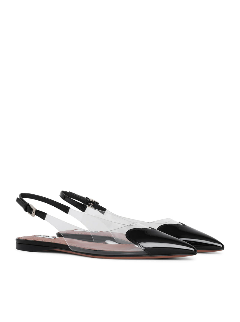 LE CŒUR FLAT SLINGBACK IN PAINTED CALF LEATHER