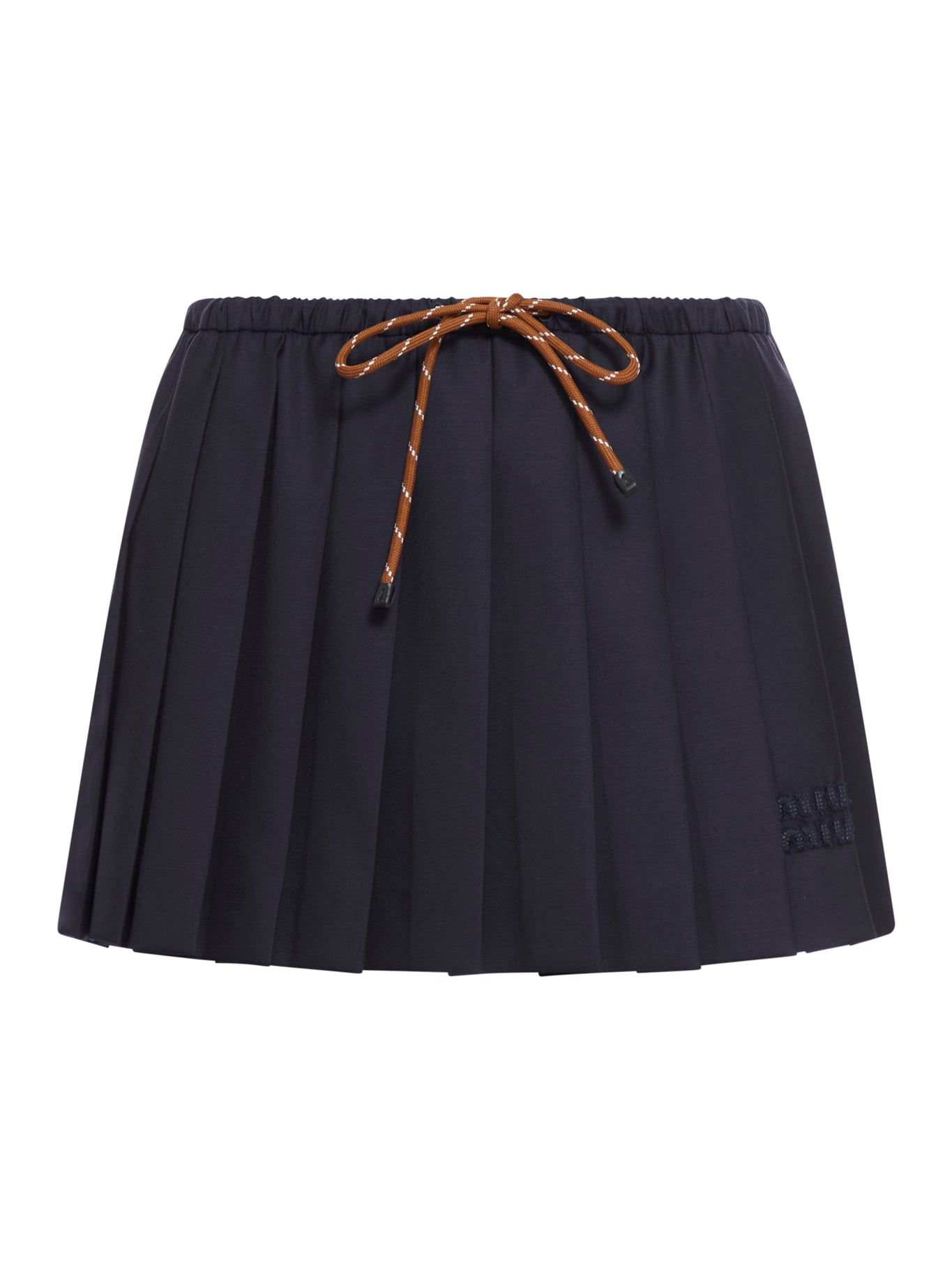 Pleated Batavia skirt