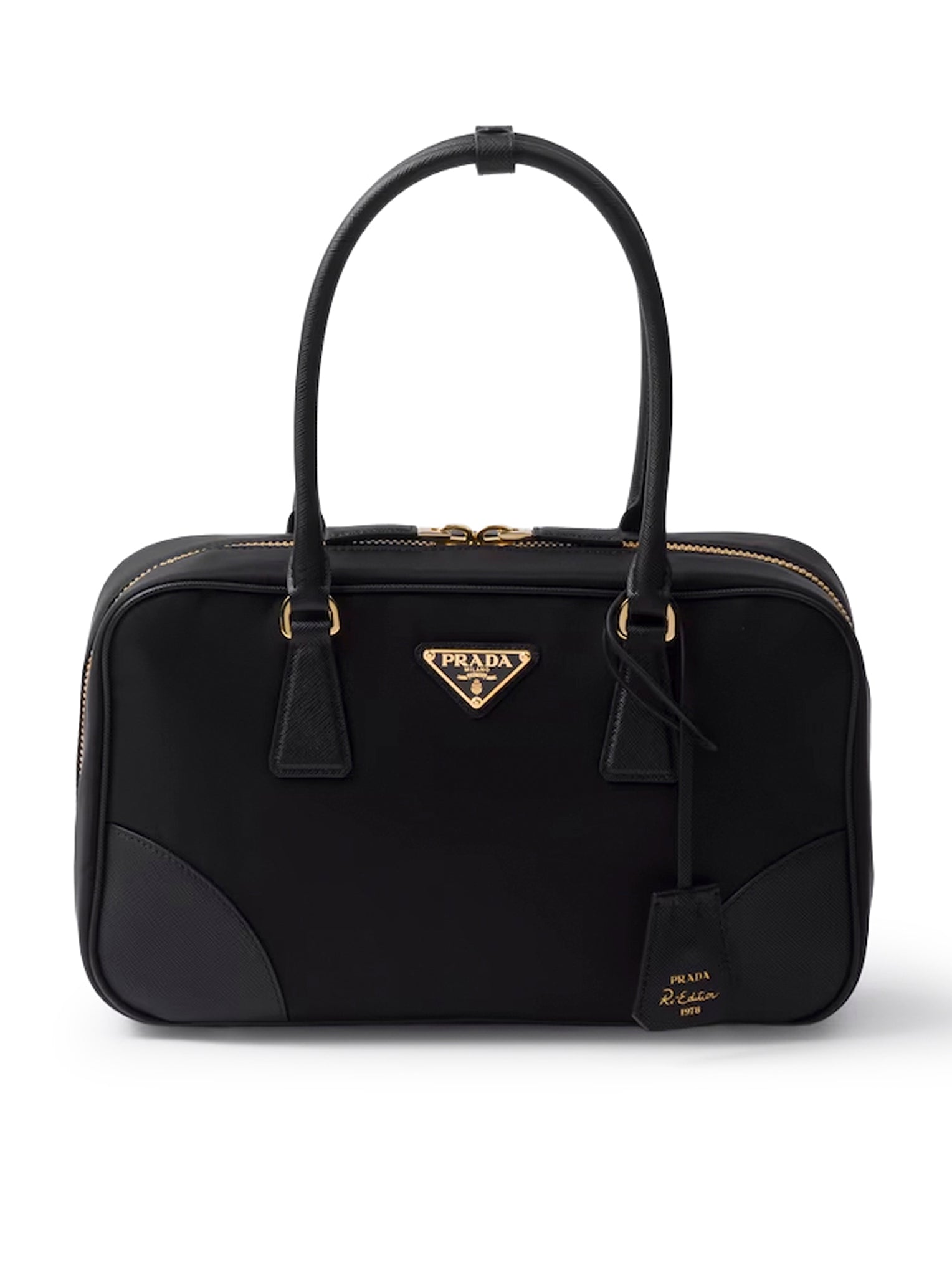 RE-EDITION 1978 MEDIUM TOP BAG IN RE-NYLON AND SAFFIANO