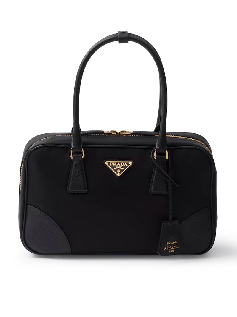 RE-EDITION 1978 MEDIUM TOP BAG IN RE-NYLON AND SAFFIANO