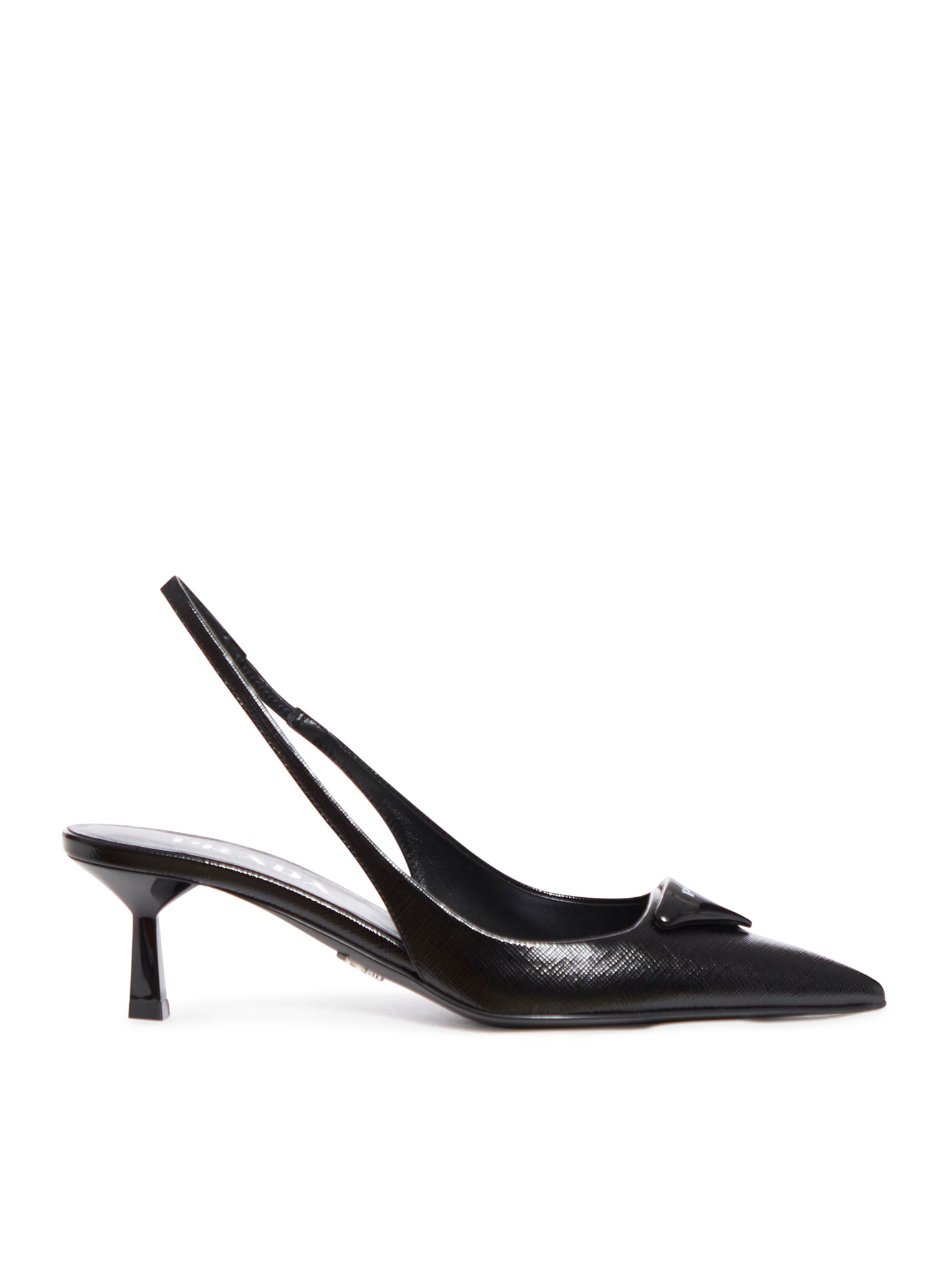 Slingback pumps in blown leather