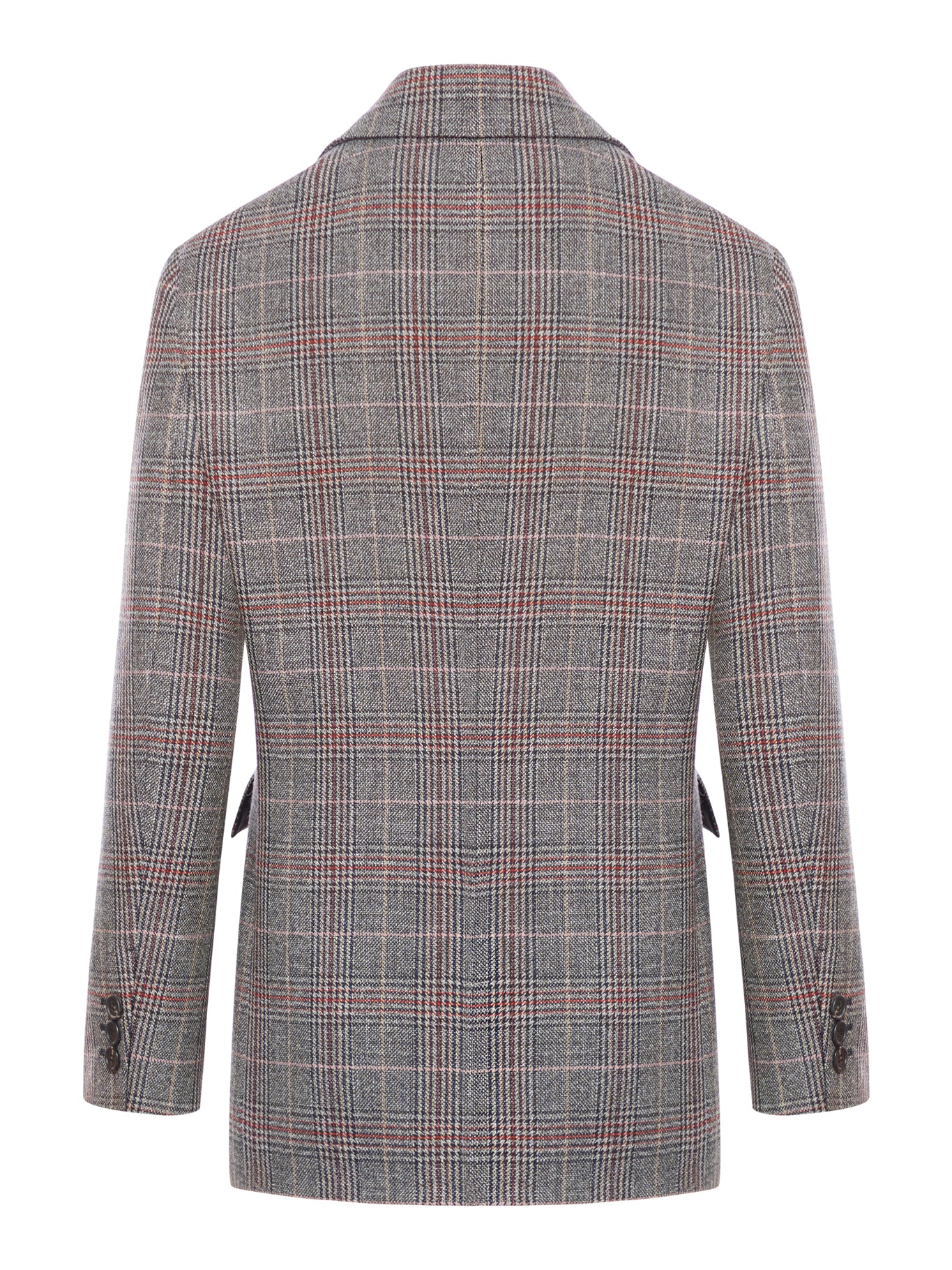 Single-breasted jacket in checked fabric