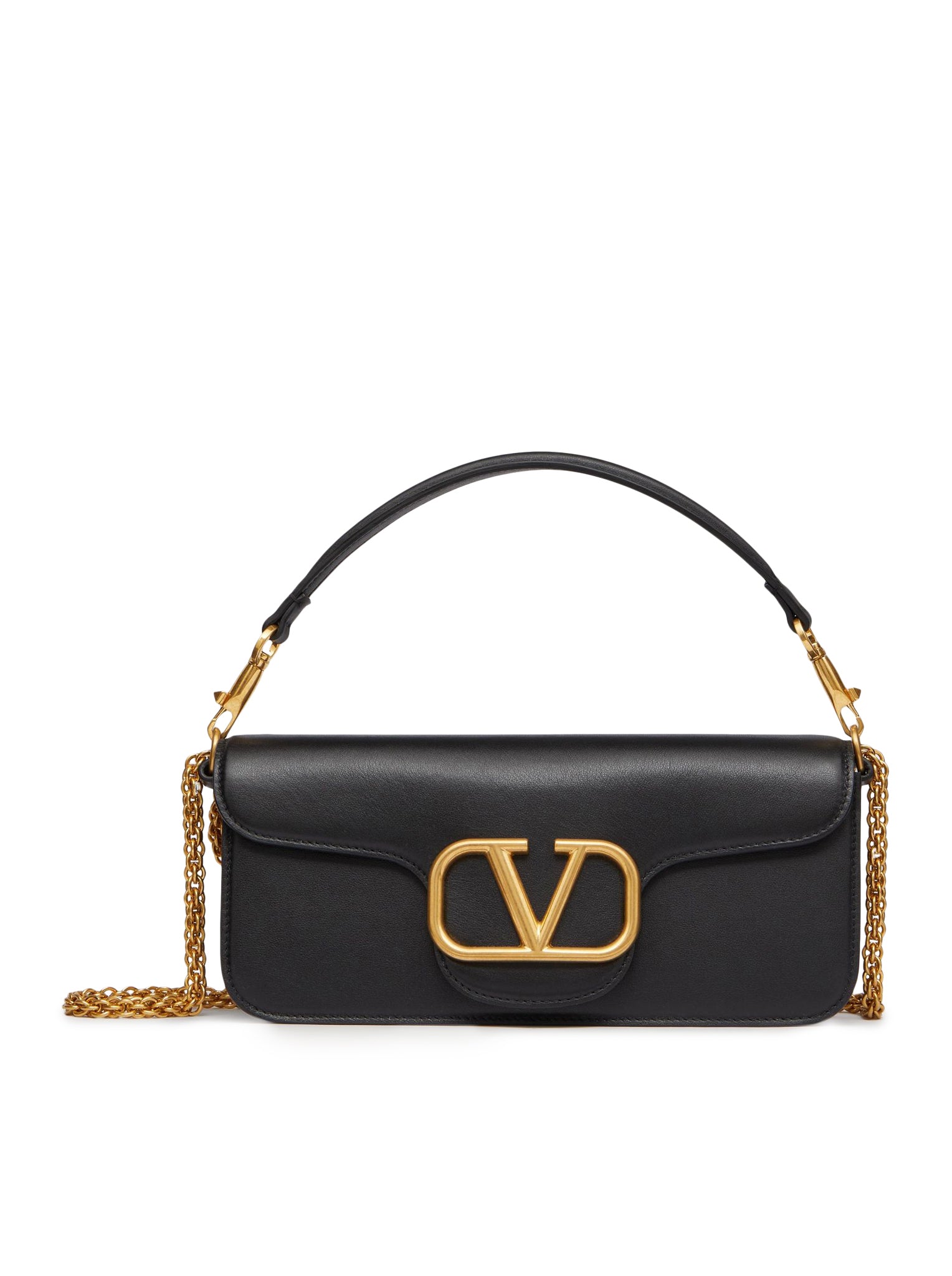 VALENTINO GARAVANI LOCÒ CALFSKIN SHOULDER BAG