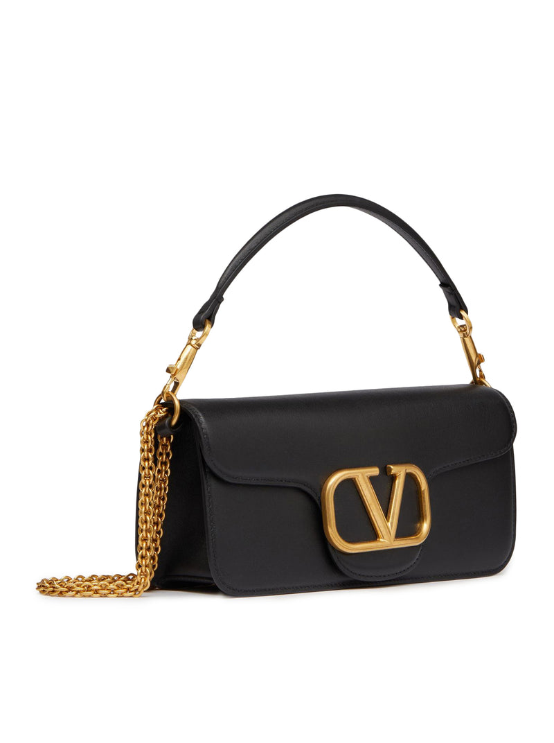 VALENTINO GARAVANI LOCÒ CALFSKIN SHOULDER BAG