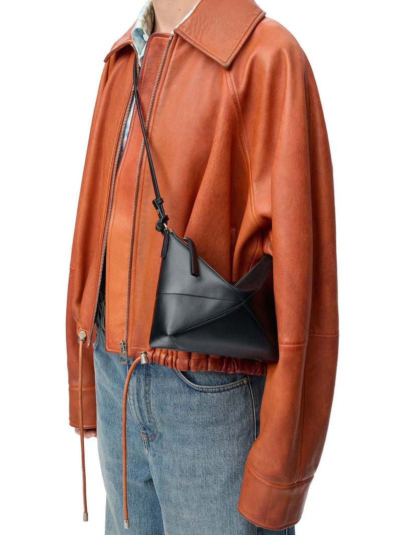 PUZZLE FOLD POUCH IN POLISHED CALFSKIN