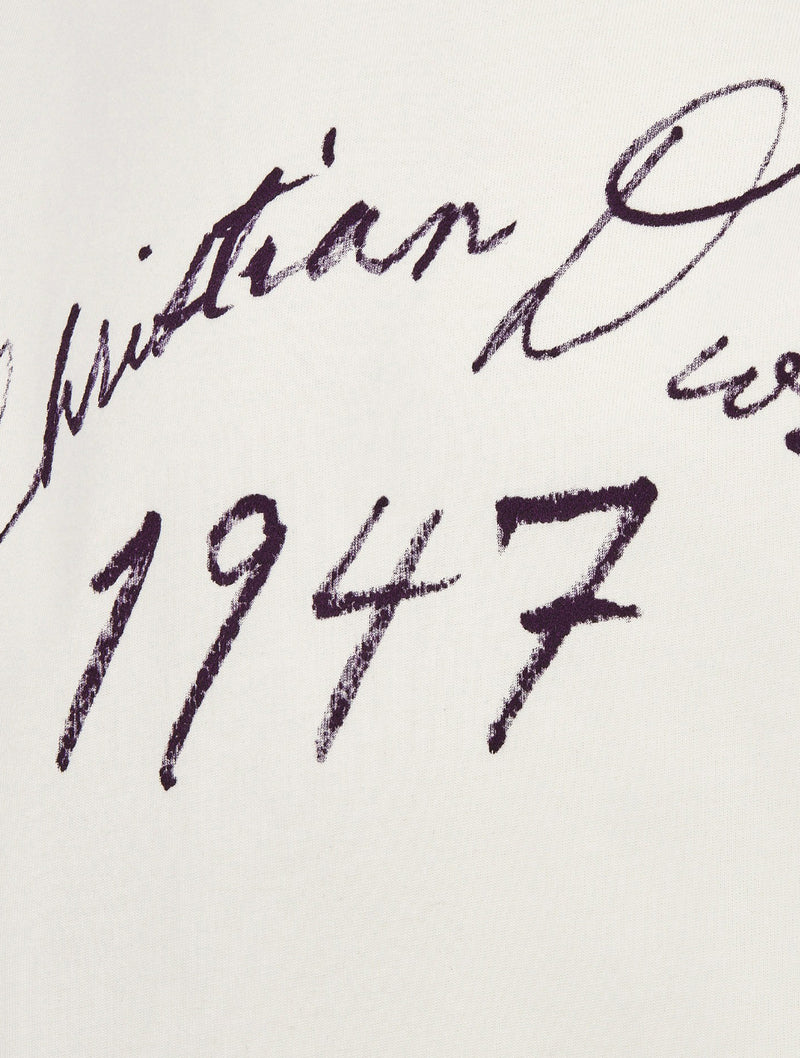 Relaxed fit T-shirt with handwritten Christian Dior signature