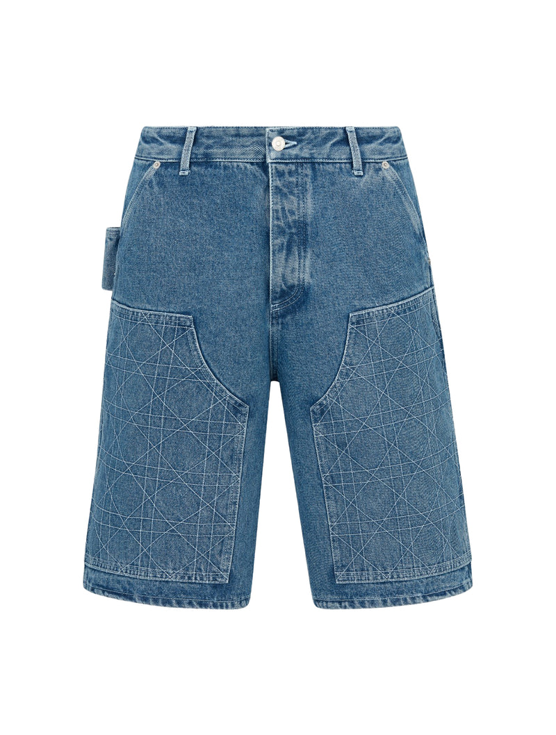 Cannage carpenter style Bermuda shorts